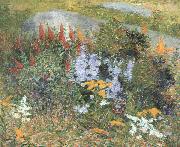 John Leslie Breck Rock Garden at Giverny oil painting artist